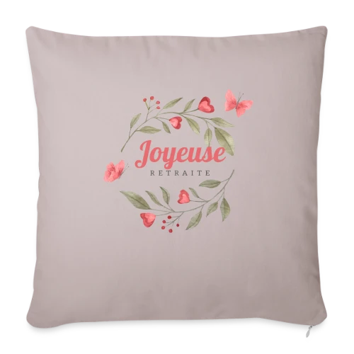 Joyeuse Retraite : L'Humour au Rendez-vous ! - Housse de coussin décorative 45 x 45 cm