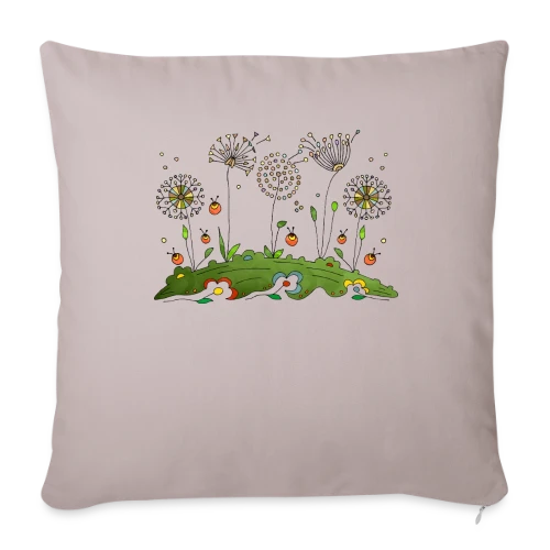 Éclat Floral - Housse de coussin décorative 45 x 45 cm
