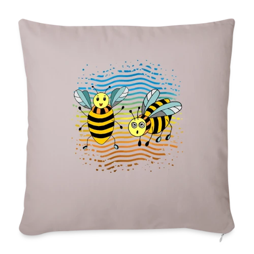 Le Royaume Fascinant des Insectes et Petites Bêtes - Housse de coussin décorative 45 x 45 cm
