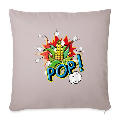 Maïs Pop Art Pétillant & Popcorn Volant - Housse de coussin décorative 45 x 45 cm