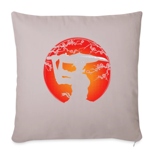Kunoichi Esprit Bushido - Housse de coussin décorative 45 x 45 cm