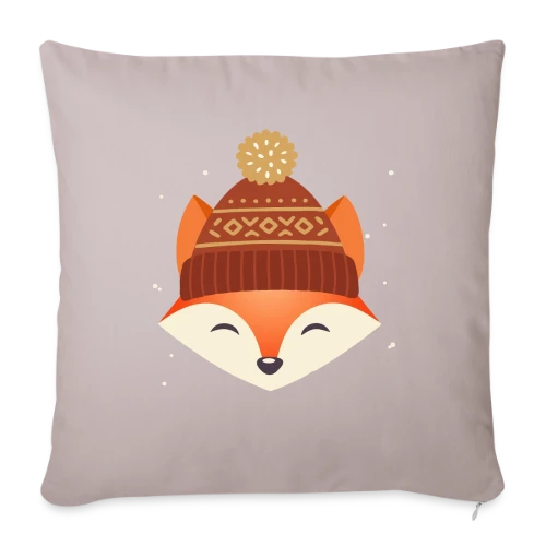 T-shirt Renard Urbain au Bonnet Stylé - Housse de coussin décorative 45 x 45 cm