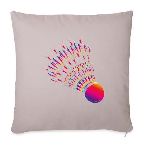 Volant de Badminton Vibrant - Housse de coussin décorative 45 x 45 cm