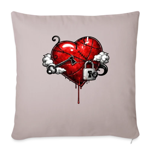 Cœur Résilient - Housse de coussin décorative 45 x 45 cm