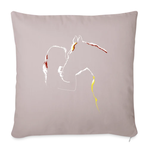 Silhouette Cavalière Abstraite - Housse de coussin décorative 45 x 45 cm
