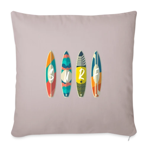 T-shirt Surf : Planche & Soleil | Idée Cadeau Jeunesse - Housse de coussin décorative 45 x 45 cm