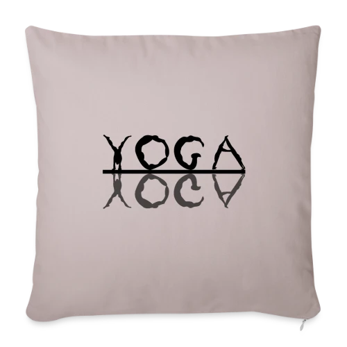 T-Shirt Yoga: L'Essence du Bien-être - Housse de coussin décorative 45 x 45 cm
