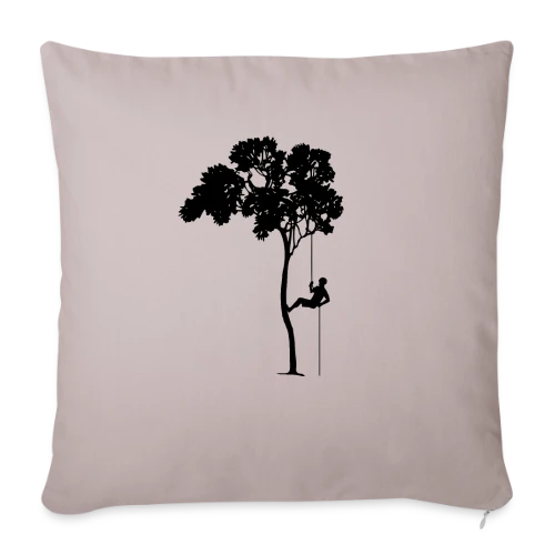 T-shirt Passion Grimpeur d'Arbre & Abseil - Housse de coussin décorative 45 x 45 cm