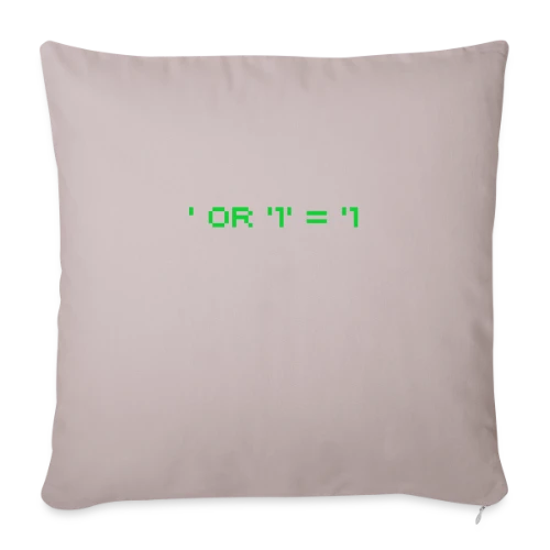 Hacker Pentest SQL Injection - Cybersécurité - Housse de coussin décorative 45 x 45 cm
