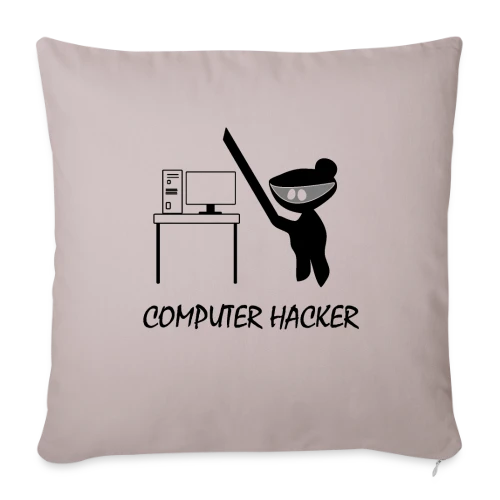 Codeur Ninja | Humour Hacker - Housse de coussin décorative 45 x 45 cm
