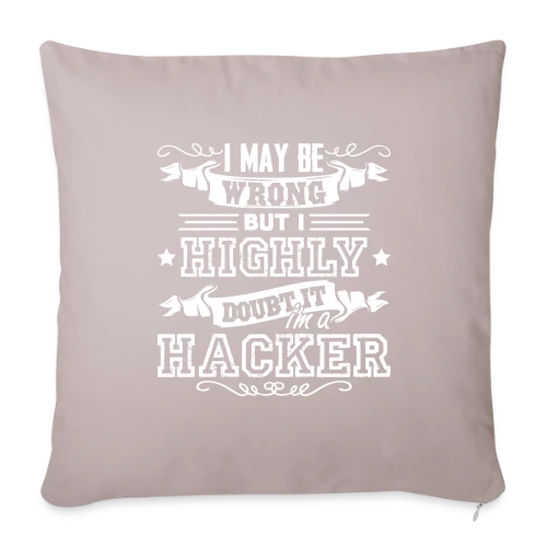 Je Suis un Hacker - Housse de coussin décorative 45 x 45 cm