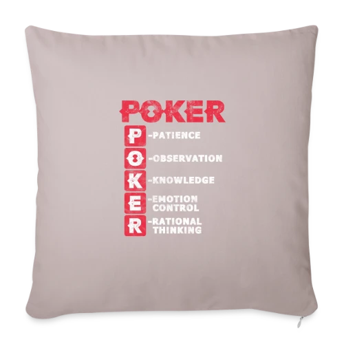 La Vie est un Poker - Housse de coussin décorative 45 x 45 cm