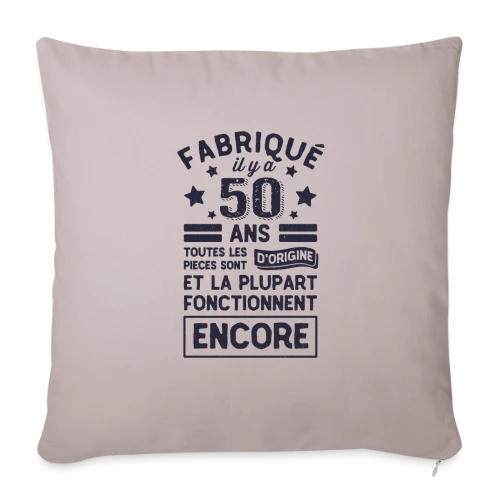 50 Ans Pièces d'Origine - Housse de coussin décorative 45 x 45 cm