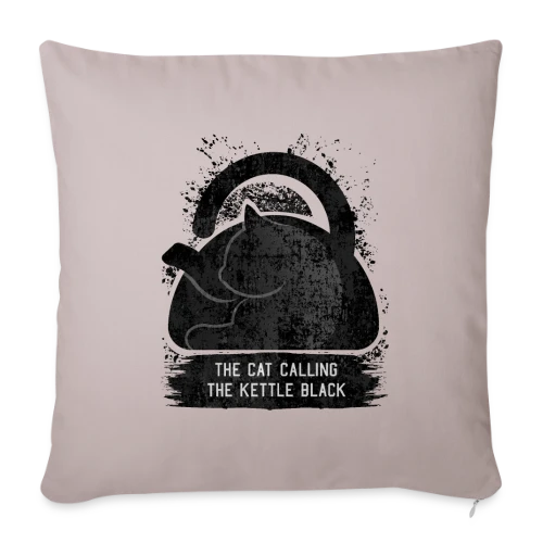L'Ironie du Chat - Housse de coussin décorative 45 x 45 cm