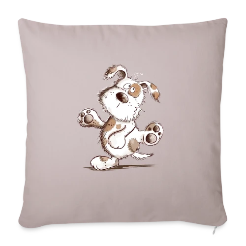 Chien Danseur Joyeux - Housse de coussin décorative 45 x 45 cm