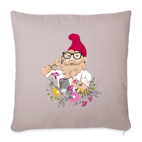 Jardinier Hipster - Housse de coussin décorative 45 x 45 cm