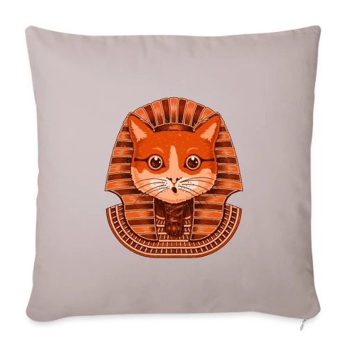 Pharaon Félin - Housse de coussin décorative 45 x 45 cm