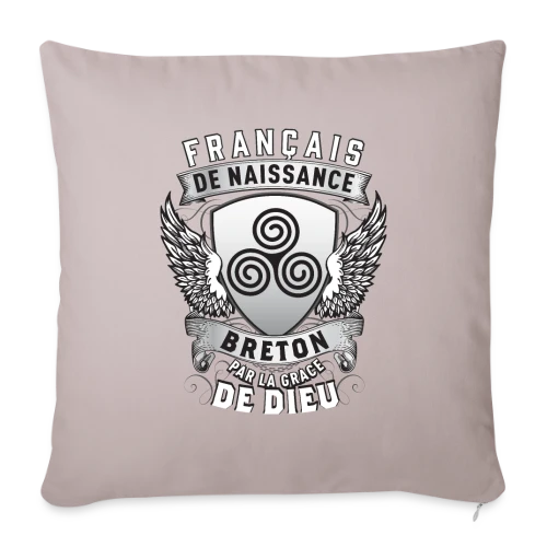 Breton par la Grâce de Dieu - Housse de coussin décorative 45 x 45 cm