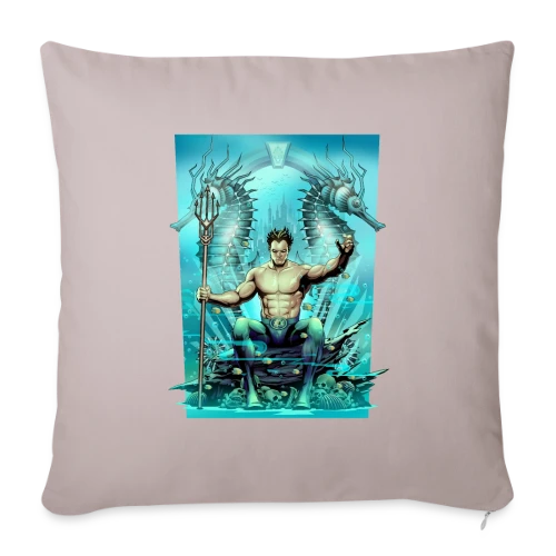 Vague Aquatique - Housse de coussin décorative 45 x 45 cm