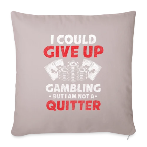 Maître du Skat et du Poker - Housse de coussin décorative 45 x 45 cm