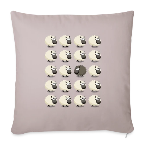 Mouton Noir : L'Esprit Libre - Housse de coussin décorative 45 x 45 cm
