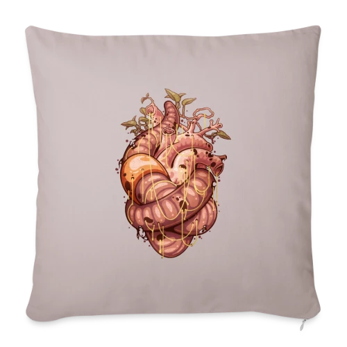 Cœur Intemporel - Housse de coussin décorative 45 x 45 cm