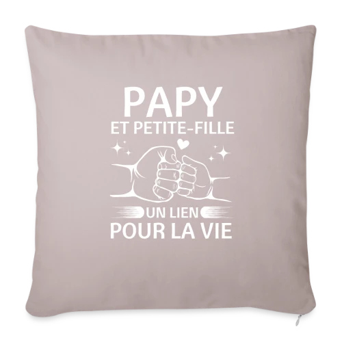 T-Shirt Papy et Petite-Fille - Un Lien pour la Vie - Housse de coussin décorative 45 x 45 cm