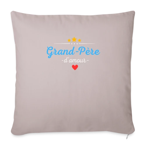 Grand-Père d'Amour : Personnalisé avec Noms des Petits-Enfants - Housse de coussin décorative 45 x 45 cm
