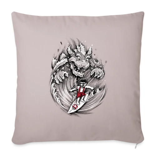 Mario, le Surfeur de Bowser - Housse de coussin décorative 45 x 45 cm