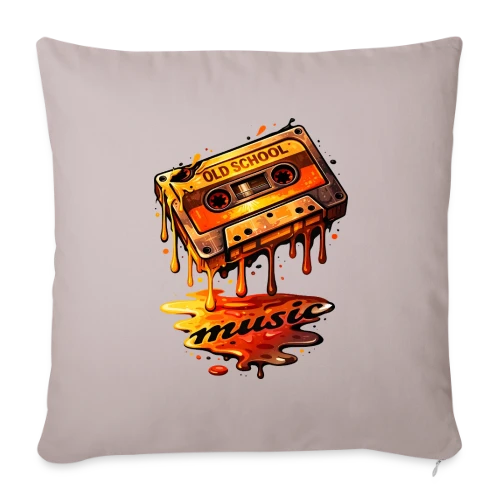 T-shirt Rétro Cassette Audio : L'Esprit 80s - Housse de coussin décorative 45 x 45 cm