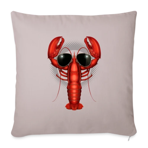 Homard Stylé - Housse de coussin décorative 45 x 45 cm