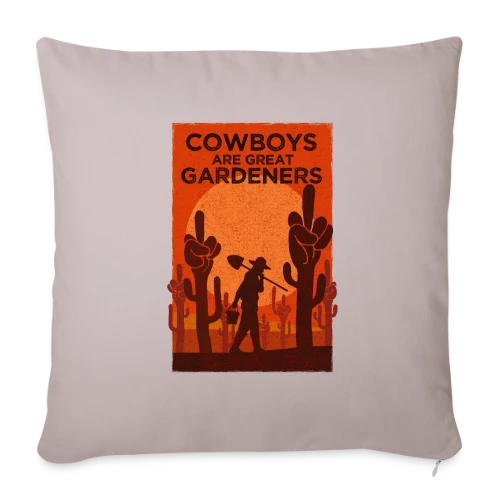 Jardinier du Far West - Housse de coussin décorative 45 x 45 cm
