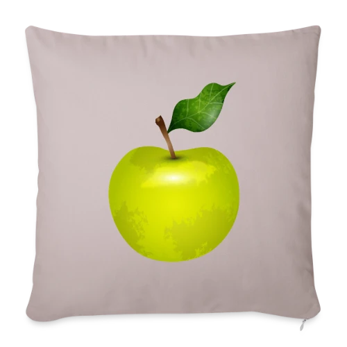 Pomme Verte Éclatante - Housse de coussin décorative 45 x 45 cm