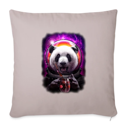 Pandanaut : L'Aventure Spatiale du Panda - Housse de coussin décorative 45 x 45 cm