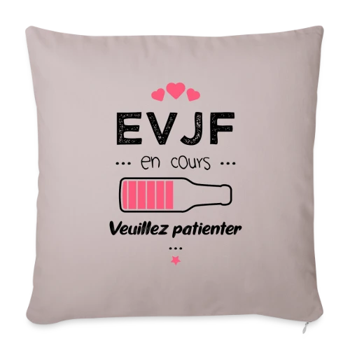 EVJF en Folie ! - Housse de coussin décorative 45 x 45 cm