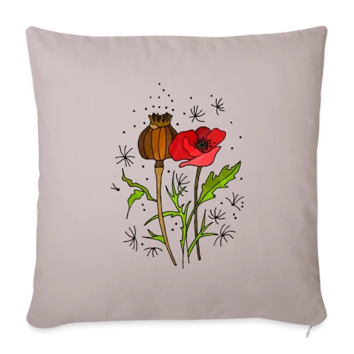 Éclat Floral - Housse de coussin décorative 45 x 45 cm