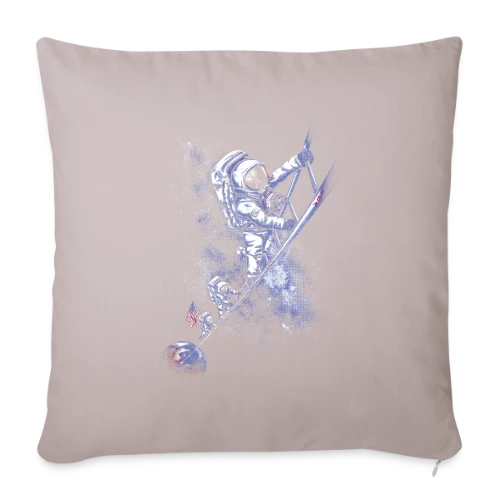 Juillet 69 : Mission Déglinguée - Housse de coussin décorative 45 x 45 cm