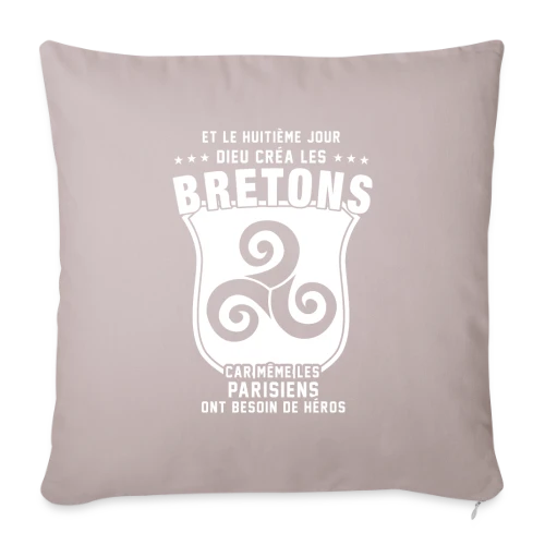 Bretons 8ème Jour - Housse de coussin décorative 45 x 45 cm