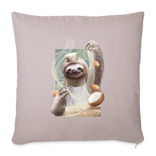 Paresseux Maître des Nouilles - Housse de coussin décorative 45 x 45 cm
