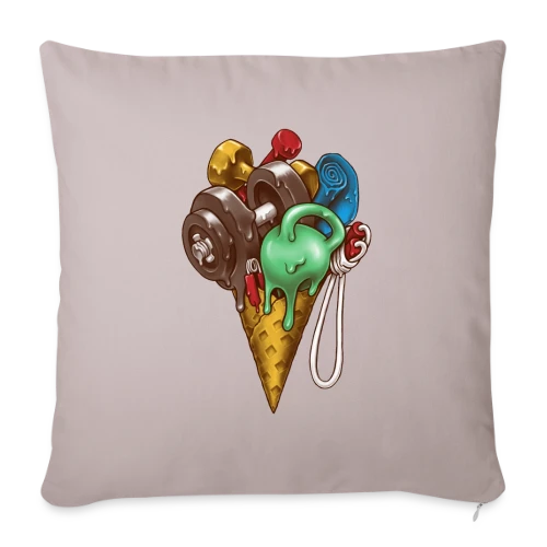 Fitness Givré - Housse de coussin décorative 45 x 45 cm