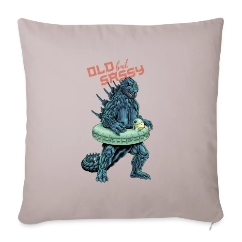 Vieux mais Culotté : Le Monstre Plouf ! - Housse de coussin décorative 45 x 45 cm