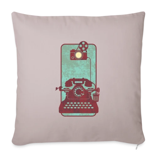 L'Évolution du Smartphone - Housse de coussin décorative 45 x 45 cm