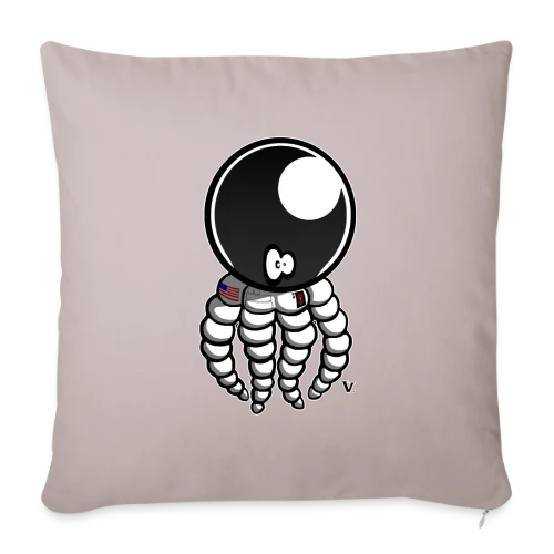 Cosmo Poulpe - Housse de coussin décorative 45 x 45 cm