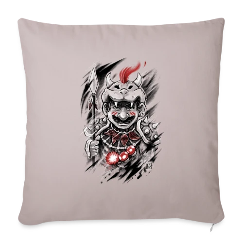 Guerrier Crâne Sauvage - Housse de coussin décorative 45 x 45 cm