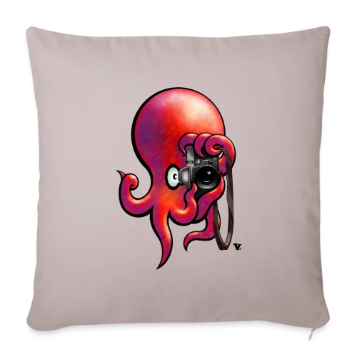 Poulparazzi - Le paparazzi des fonds marins - Housse de coussin décorative 45 x 45 cm