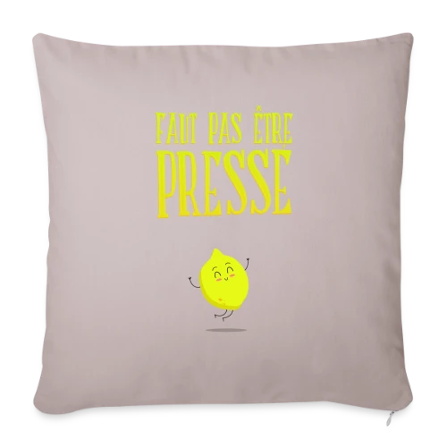 T-shirt Pas Pressé : L'Art de Prendre Son Temps - Housse de coussin décorative 45 x 45 cm