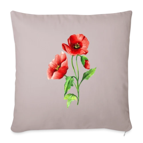 Jardin Fleuri Intemporel - Housse de coussin décorative 45 x 45 cm