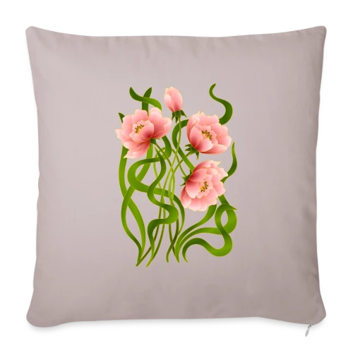 Éclat Floral - Housse de coussin décorative 45 x 45 cm