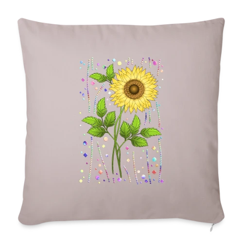 Éclat Floral - Housse de coussin décorative 45 x 45 cm