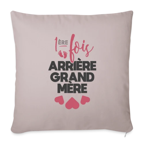T-shirt Future Arrière-Grand-Mère Fière - Housse de coussin décorative 45 x 45 cm